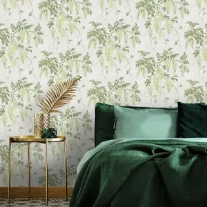 کاغذ دیواری مدل شاخ و برگ 