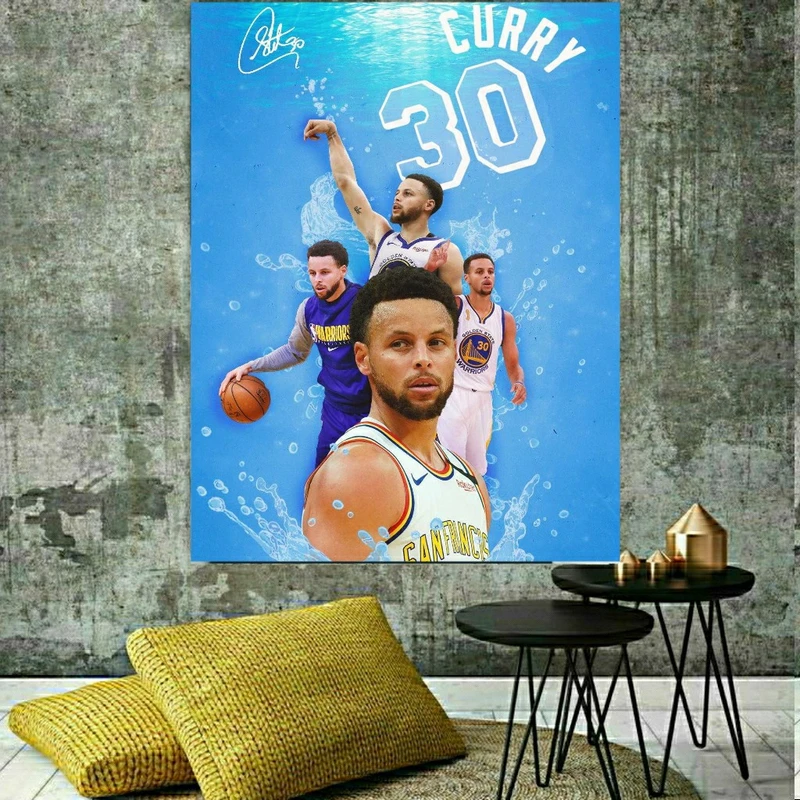 پوستر پارچه ای طرح ستاره بستکتبال مدل استفن کری کدSDP7115