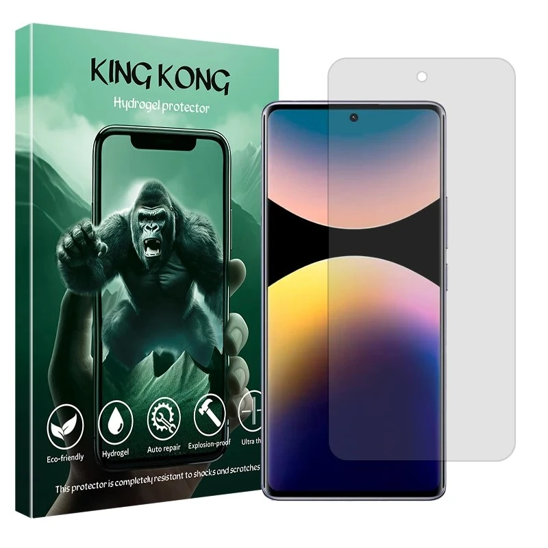 محافظ صفحه نمایش مات کینگ کونگ مدل هیدروژلی مناسب برای گوشی موبایل شیائومی Poco M8 Pro