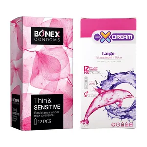 کاندوم بونکس مدل Thin & Sensitive بسته 12 عددی به همراه کاندوم ایکس دریم مدل Largo بسته 12 عددی