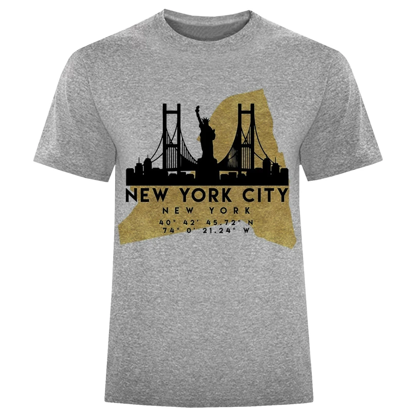 تیشرت آستین کوتاه مردانه طرح city کد F594