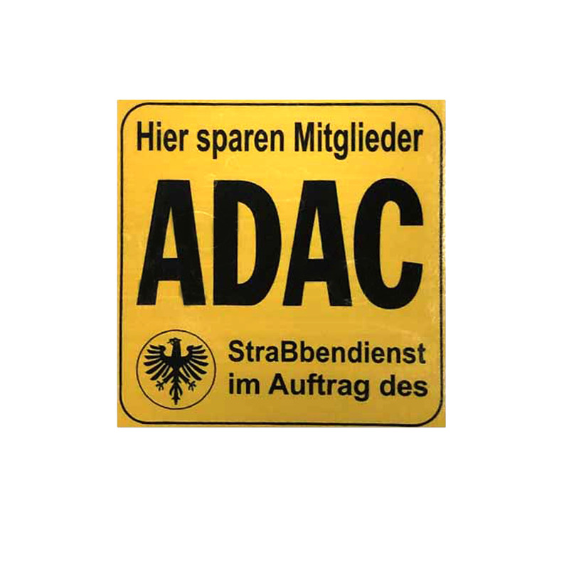 برچسب خودرو آراکس یدک مدل ADAC-AY-3549 طرح آداک