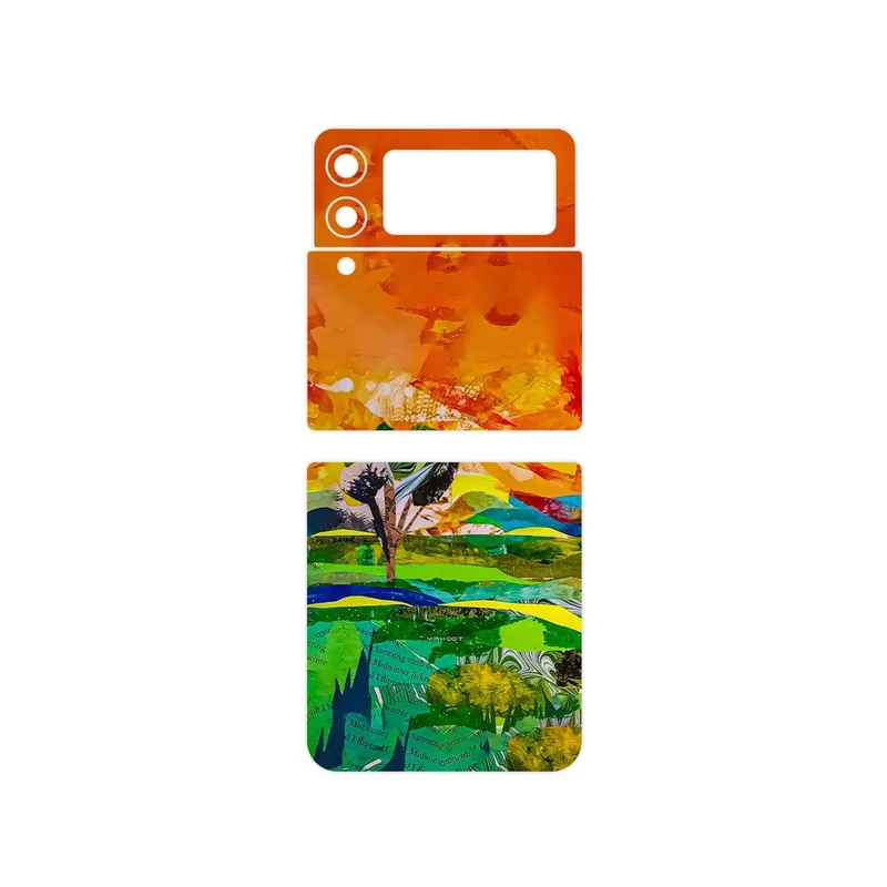 برچسب پوششی ماهوت مدل Collage of Painting مناسب برای گوشی موبایل سامسونگ Galaxy Z Flip3 5G
