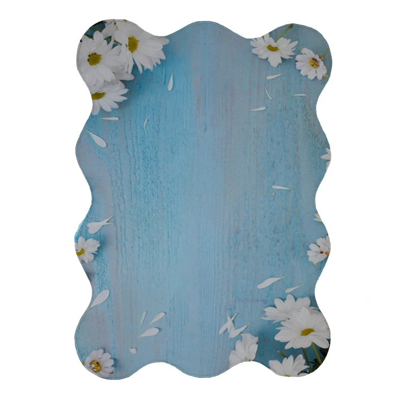 پادری مدل دالبر طرح گل کد 8140 سایز 80x110 سانتی متر 