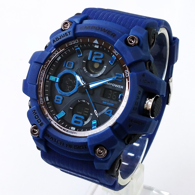 ساعت مچی عقربه‌ای مردانه  کوارتز امپاور مدل دوزمانه ضدآب اسپرت SPORT کد 1230