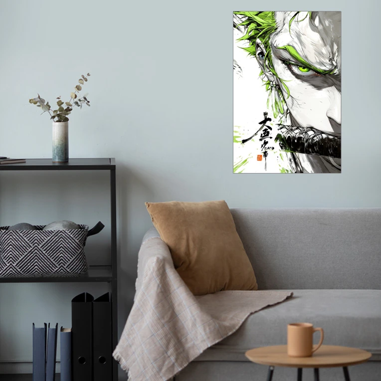 پوستر گوفی مدل زورو انیمه وان پیس طرح One Piece Zoro کد GF25