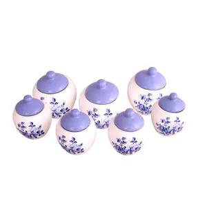 ست جاادویه 7 پارچه طرح گلدار کد 22