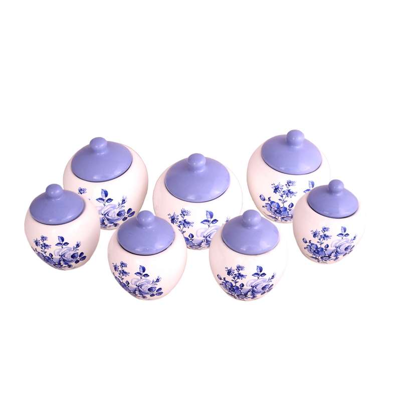 ست جاادویه 7 پارچه طرح گلدار کد 22