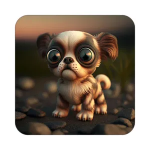 زیر لیوانی کاکتی طرح حیوانات کارتونی مدل mp28792