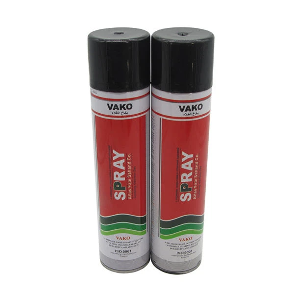 اسپری رنگ مشکی واکو مدل 300ML حجم 1.200 لیتر بسته 2 عددی