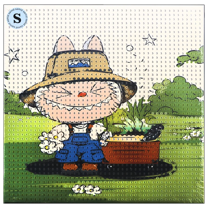 بازی آموزشی سمید مدل ساخت تابلو نقاشی الماسی طرح لبوبو 20×20