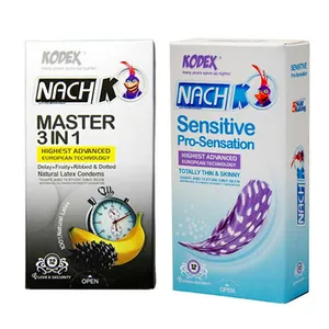 کاندوم کدکس مدل (Sensitive) بسته 12 عددی به همراه کاندوم کدکس مدل (MASTER 3 IN 1) بسته 12 عددی 