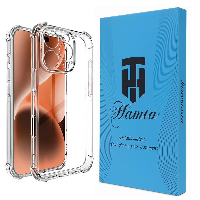 کاور همتا مدل ژله ای بی رنگ مناسب برای گوشی موبایل اپل IPhone 16 Pro Max