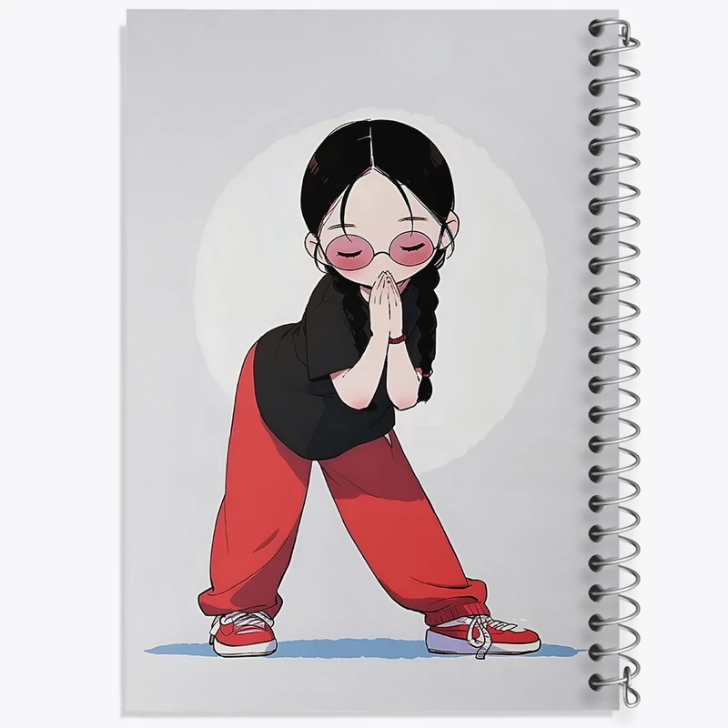 دفتر لیست خرید 50 برگ خندالو طرح دخترانه کیوت کد N3011