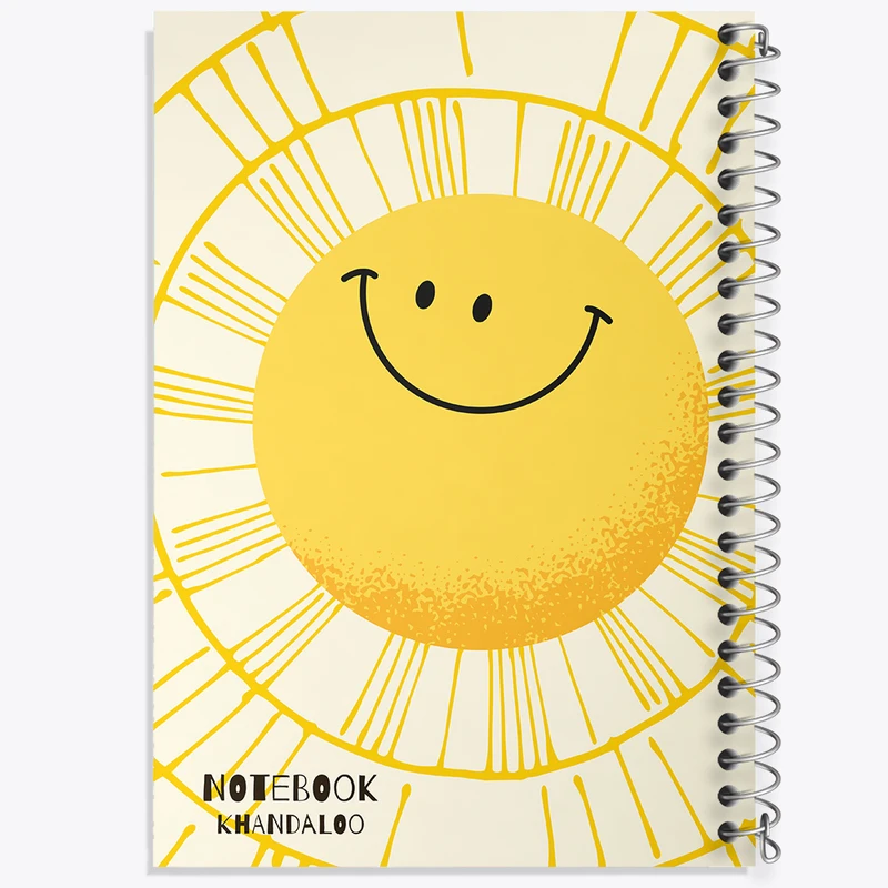 دفتر مشق 100 برگ خندالو طرح خورشید کیوت کد N1494