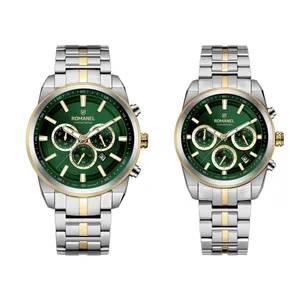 ست ساعت مچی عقربه‌ای کوارتز زنانه و مردانه رومانل مدل RM422002M-H