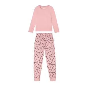 ست تی شرت آستین بلند و شلوار دخترانه پیپرتس مدل IKIDS057