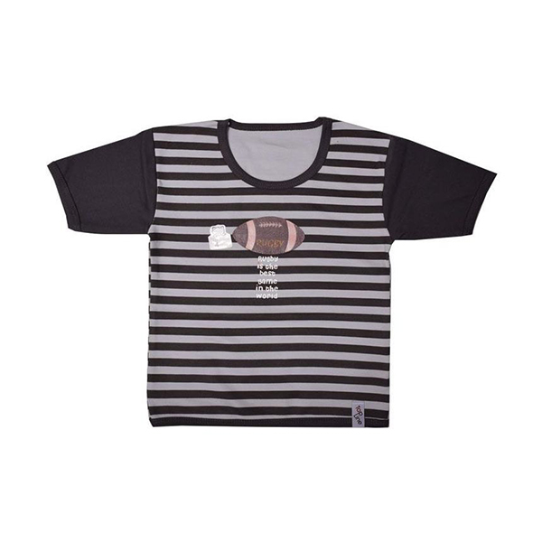 تی شرت نوزادی تاپ لاین مدل راگبی راه راه کد TD02