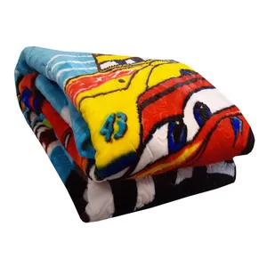 پتو شادیلون مدل روشا طرح ماشین سایز 140x220 سانتی متر