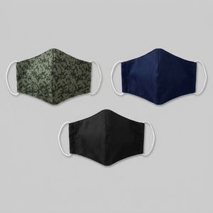 ماسک پارچه‌ای دو لایه مدل تمام نخ پنبه بسته 3 عددی