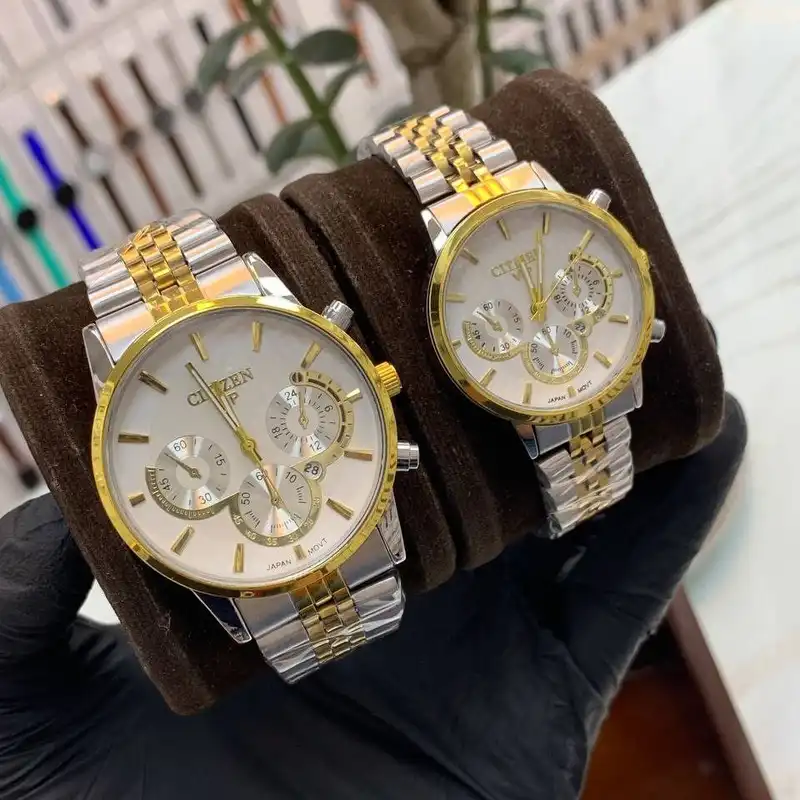 ست ساعت مچی عقربه ای زنانه و مردانه مدل کوکو فلزی