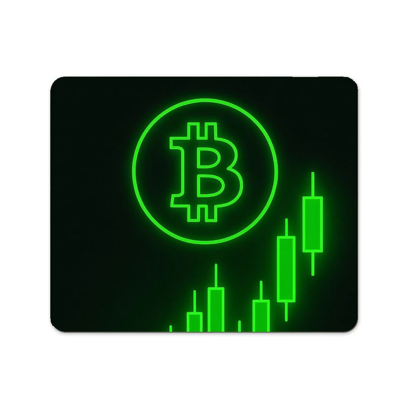 ماوس پد پاد آفرین طرح ارز دیجیتال کریپتو بیت کوین کد 109 سایز 19*24 سانتی متر