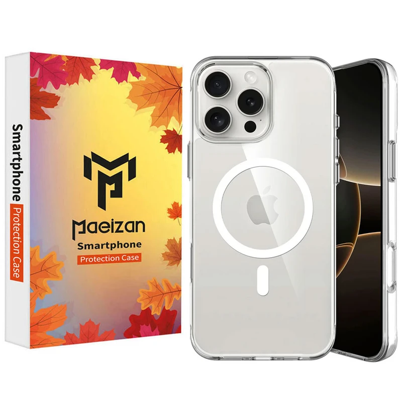 کاور پاییزان مدل Clear Magsafe طرح لاکچری مناسب برای گوشی موبایل اپل IPhone 16 Pro Max