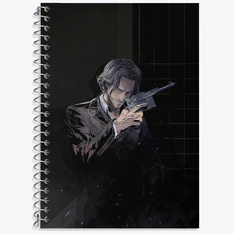 دفتر زبان 50 برگ خندالو مدل دو خط طرح بازی رزیدنت اویل (Resident Evil) کد 31667