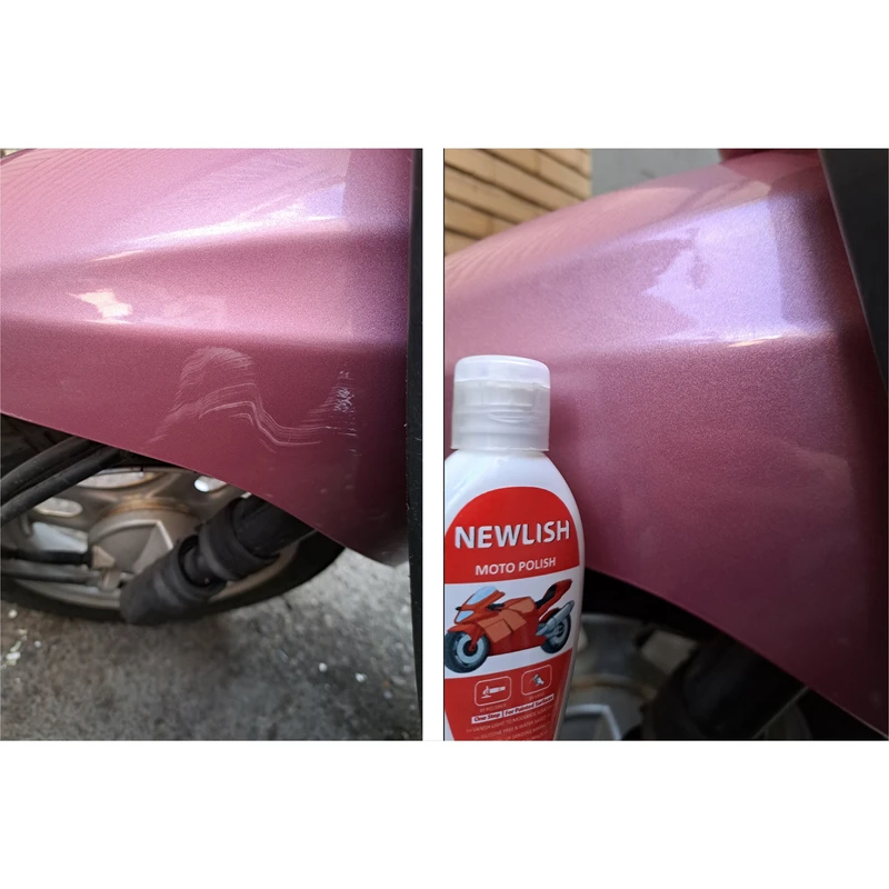 عکس شماره 8 : پولیش براق کننده فلز و رنگ موتورسیکلت مدل موتو پولیش حجم 50 میلی لیتر