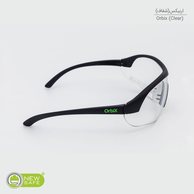 عینک ایمنی نیوسیف مدل ضدبخار و ضدخش کد Orbix 