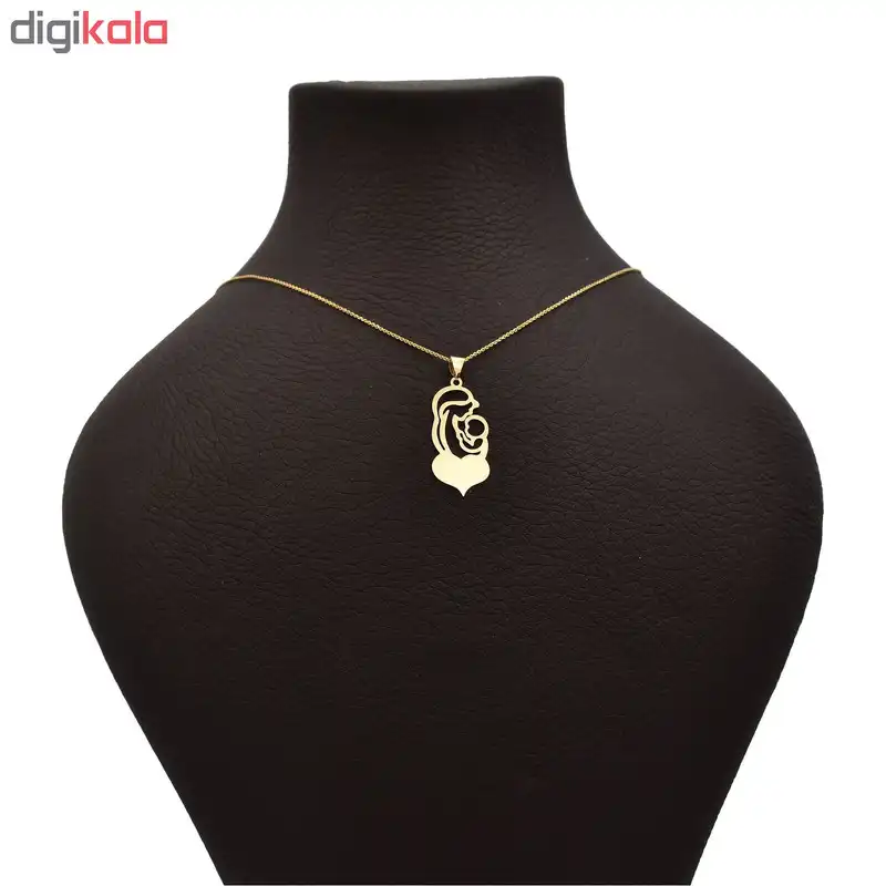 گردنبند طلا 18 عیار زنانه الن نار مدل مادر و بچه کد N5252972