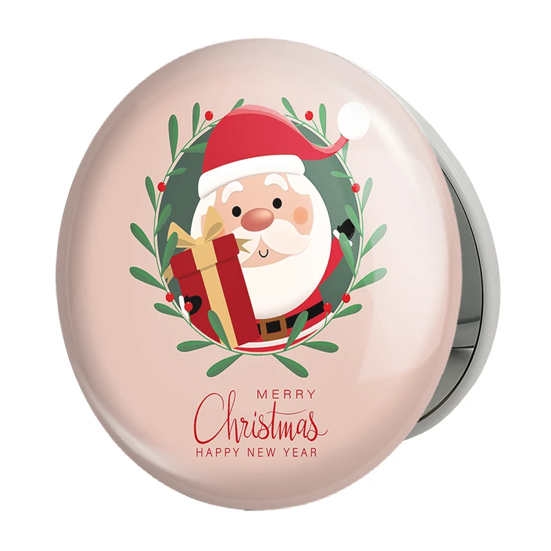 آینه جیبی خندالو طرح کریسمس Christmas مدل تاشو کد 22180