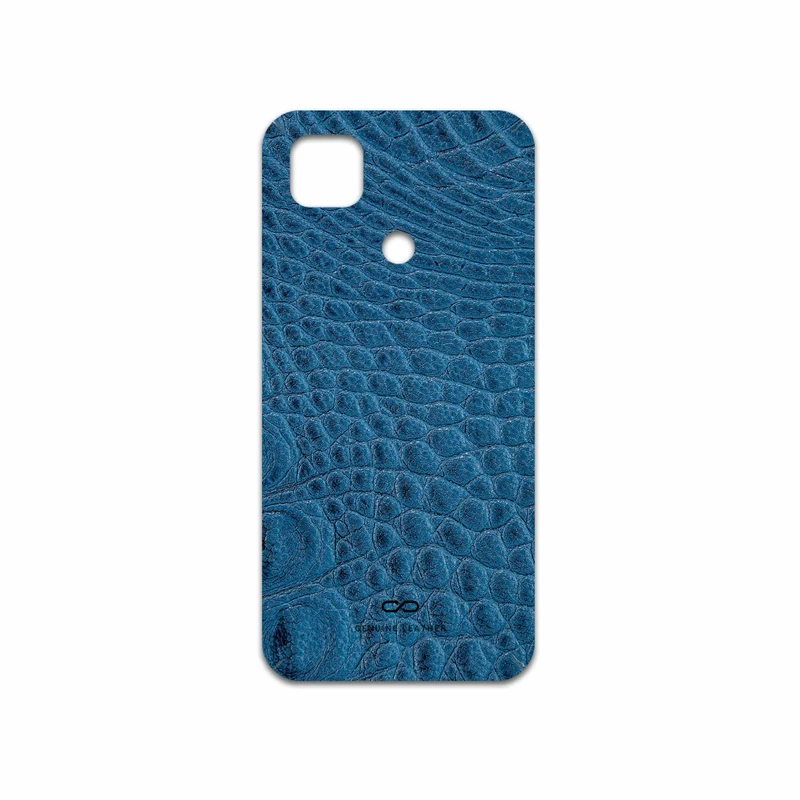 برچسب پوششی ماهوت مدل Blue-Crocodile-Leather مناسب برای گوشی موبایل شیائومی Poco C31