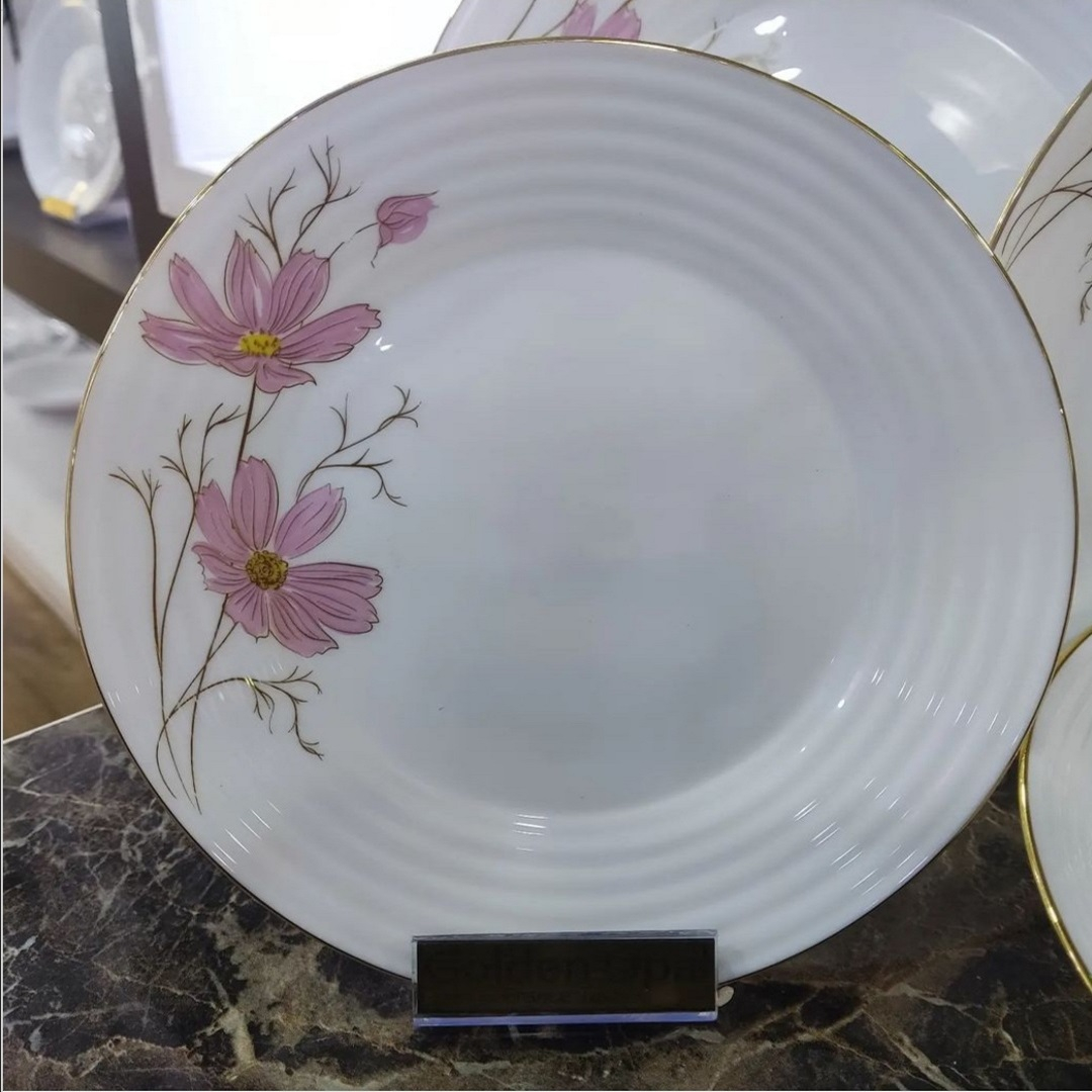 سرویس غذا خوری 26 پارچه گلدن اوپال مدل آرکوپال هارنا ژالین لب طلا کد 6210