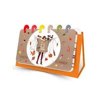 دفتر برنامه‌ریزی 80 برگ مدل رومیزی دختر آبرنگ