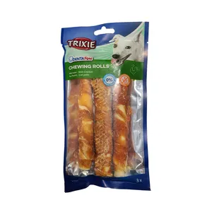 تشویقی سگ تریکسی مدل Chewing Roll with Chicken وزن 140 گرم 