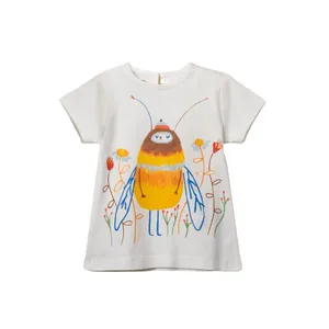تی شرت آستین کوتاه دخترانه جی بی جو مدل زنبور کد 70110C