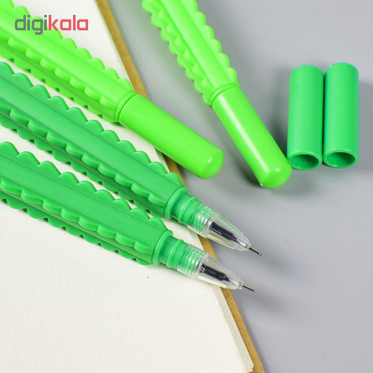 روان نویس طرح کاکتوس گل دار