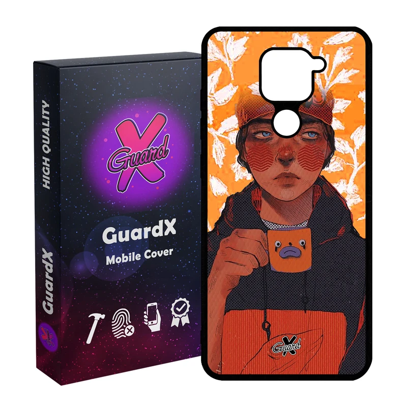 کاور گارد ایکس طرح Girl مدل Glass10319 مناسب برای گوشی موبایل شیائومی Redmi Note 9