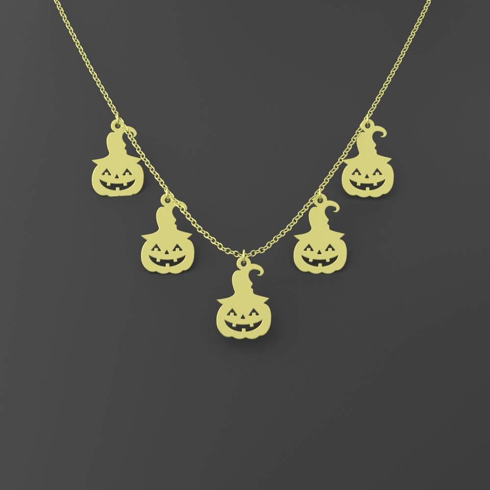 گردنبند طلا 18 عیار زنانه مدوپد مدل هالووین کد RNA17994 - - 3