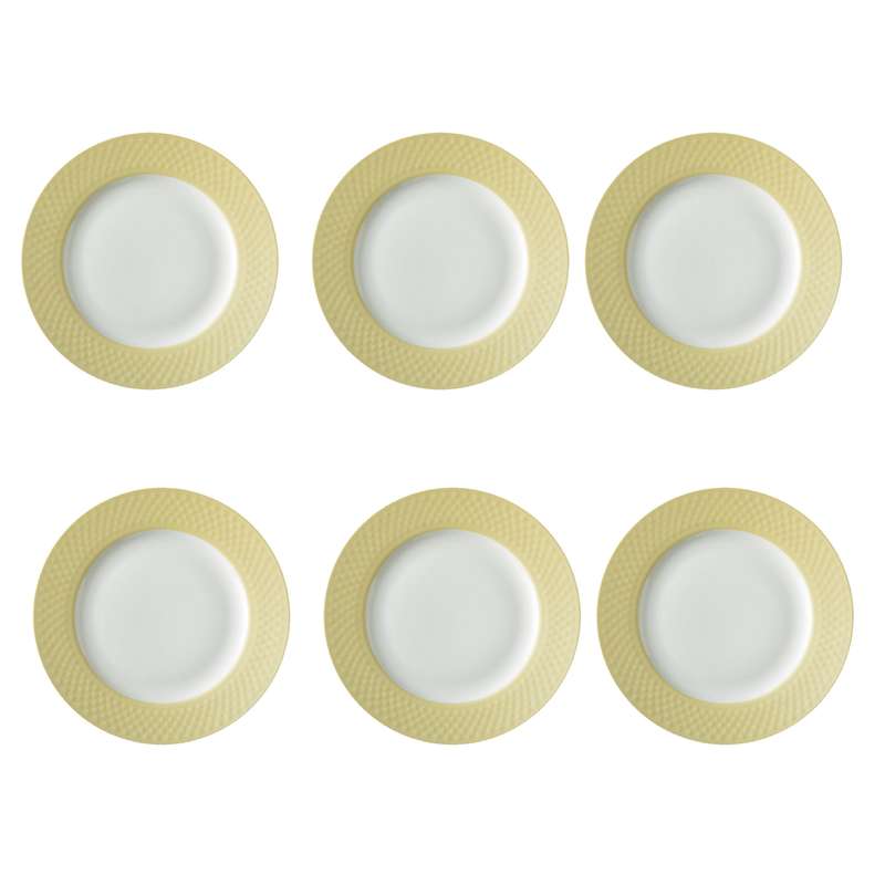 بشقاب غذاخوری چینی زرین ایران مدل رادیانس 25 آداجیو درجه یک بسته 6 عددی