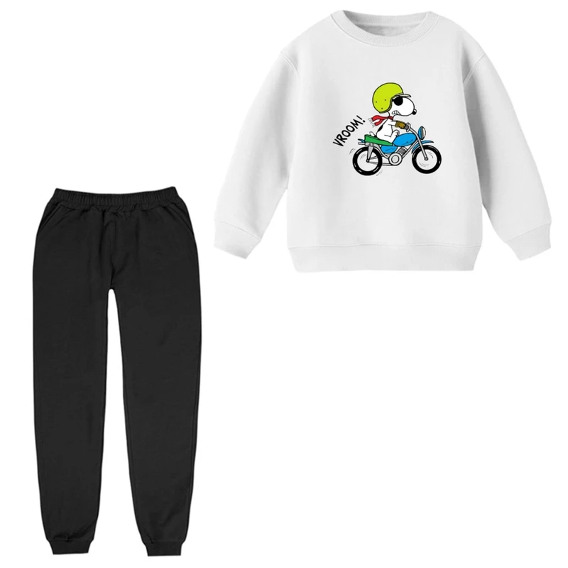 ست سویشرت و شلوار راحتی بچگانه مدل اسنوپی کد ۷۵  