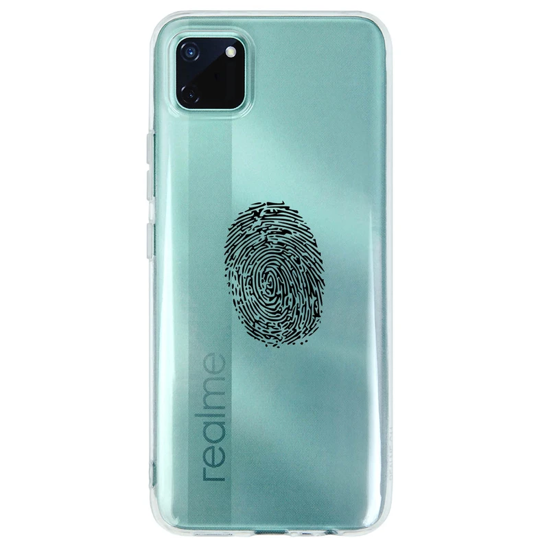 کاور مگافون طرح اثر انگشت مدل C62-B مناسب برای گوشی موبایل ریلمی C11 2020