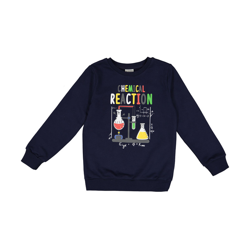سویشرت پسرانه ال سی وایکیکی مدل 0W14670Z4-HFH-NAVY