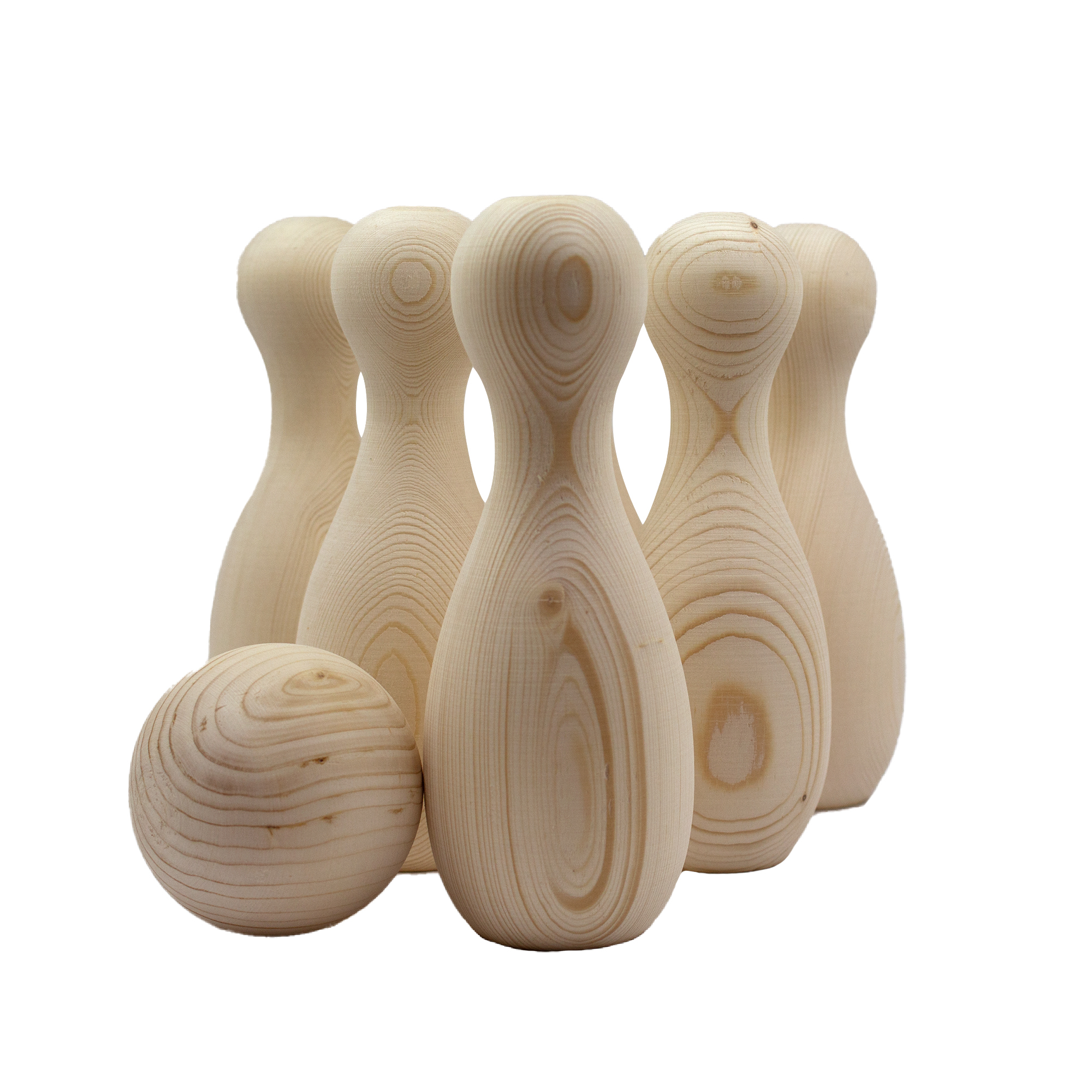 اسباب بازی چوبی طرح روسی مدل بولینگ کد 20201 بسته 7 عددی