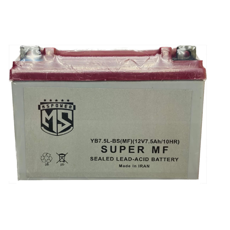 باتری موتورسیکلت مدل MSPOWER 12v,7.5Ah/10HR