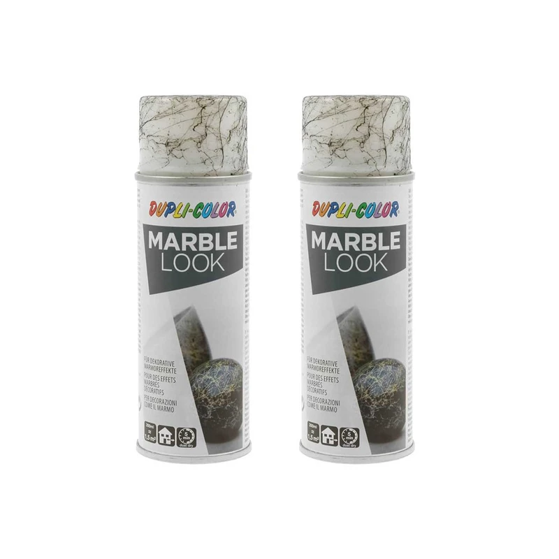 اسپری رنگ ماربل مشکی دوپلی کالر مدل Marble حجم 200میلی لیتر مجموعه 2 عددی 