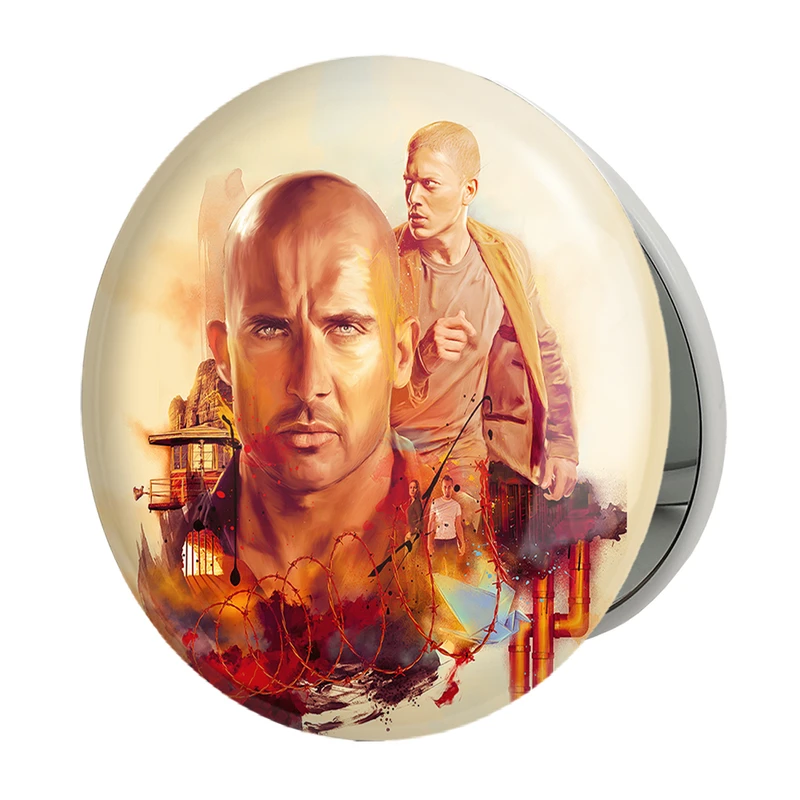 آینه جیبی خندالو طرح سریال فرار از زندان Prison Break مدل تاشو کد 10206 