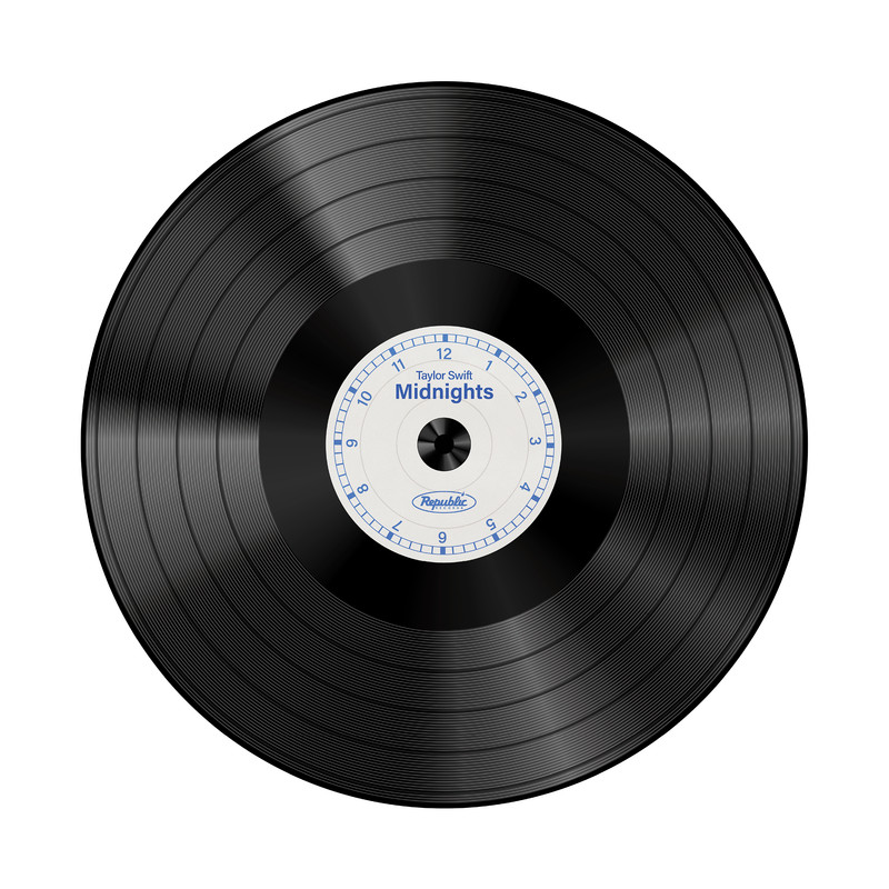 پوستر مدل گرد طرح صفحه گرامافون کد 22