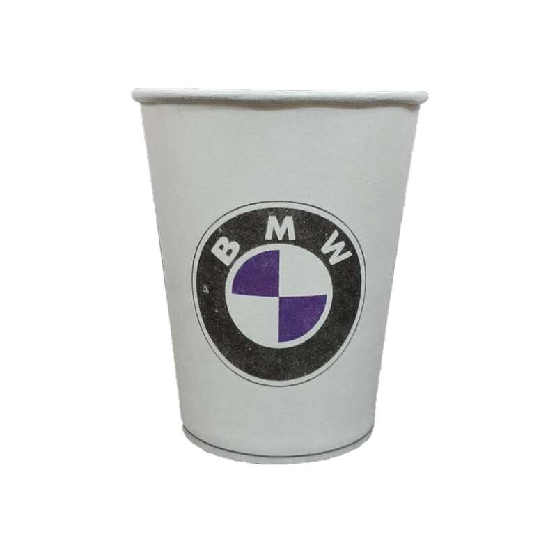 لیوان یکبار مصرف مدل کاغذی طرحBMW+BENZ+Volkswagen بسته 100 عددی